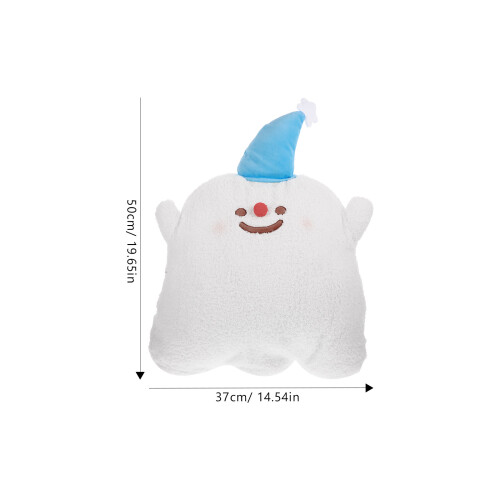Elf Shaped Throw Pillow White 1pcs 19.7x14.6x4.7in 2