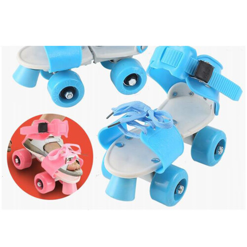Kinder Rollschuhe Verstellbar Größe 25-32 Pink 2