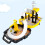 Ensemble Jouets Transport Sac À Et Circuit Plastique 6