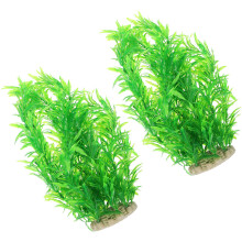 2 Unidades Planta Acuario Artificial Para Decoración Pequeño