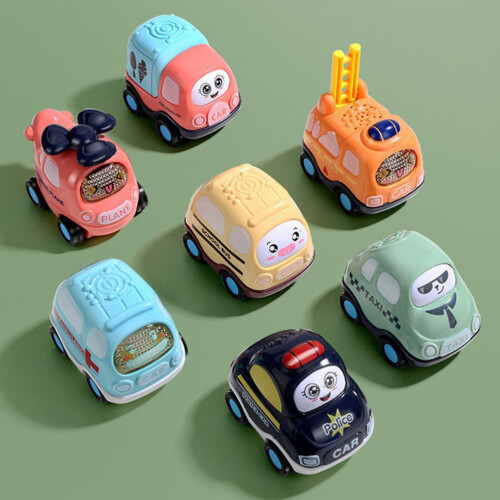 7 Giocattoli Veicolo A Rinculo Auto Inerziali Mini 2