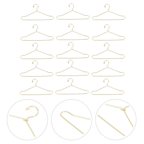 25 Unidades Mini De Metal Para Ropa De Casa De Muñecas 2