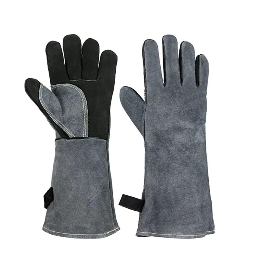 Fireproof Welding Protection Work Leather Gloves For Welder, Heat Resistant, Puncture Resistant, Kitchen Stove Use 9067246123994