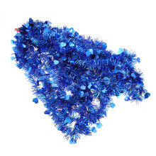 10Pcs Blue Foil Garland Metallic Tinsel Reusable Festival Decor