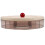 Plateau De Service Rond Beige Pour Collations Fruits 1