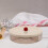 Plateau De Service Rond Beige Pour Collations Fruits 3