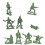 21Pcs Military Plastic Soldier Model Toy Figures Accessories Kit 2