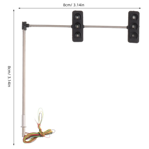 Diy Miniature Traffic Light Model Kit For Sand Table Railway Scenery 2
