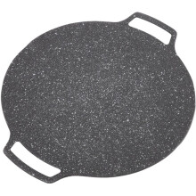Multifunctional Korean BBQ Grill Pan, Even Cooking Round Griddle for Gas Range, Non Stick Surface with Thermal Insulation, Fast Heat Conduction for Ri