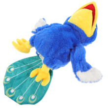Handdocka Påfågel Plush Form Berättande