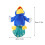 Handdocka Påfågel Plush Form Berättande 3
