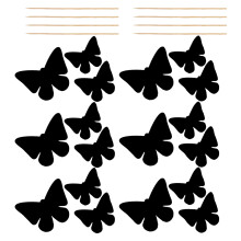 One Set Butterfly Shaped Scratch Painting Paper Art DIY Kit