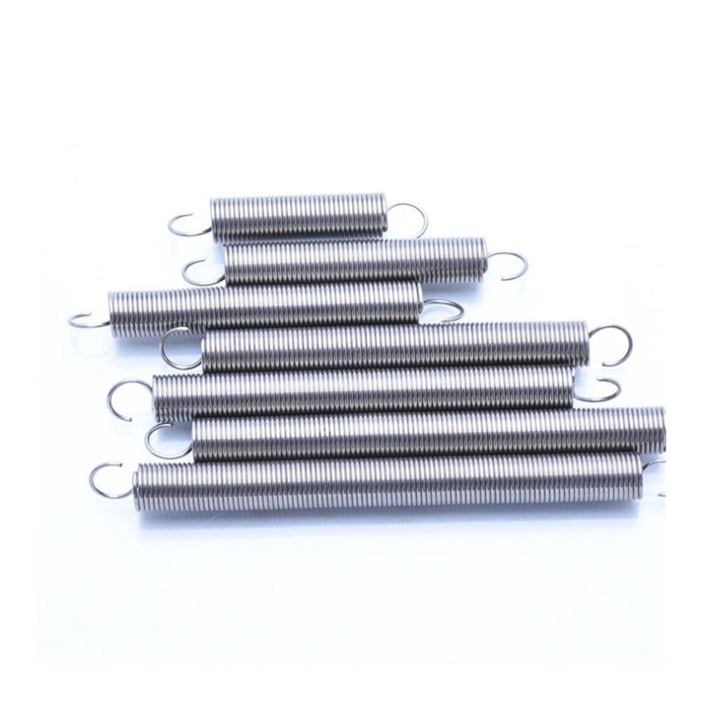 S Hook Tension Spring 1.2Mm Wire 304 Stainless Steel Cylindroid Helical Coil Pullback Extension Size 50Mm Pack Of 5 9067246123987