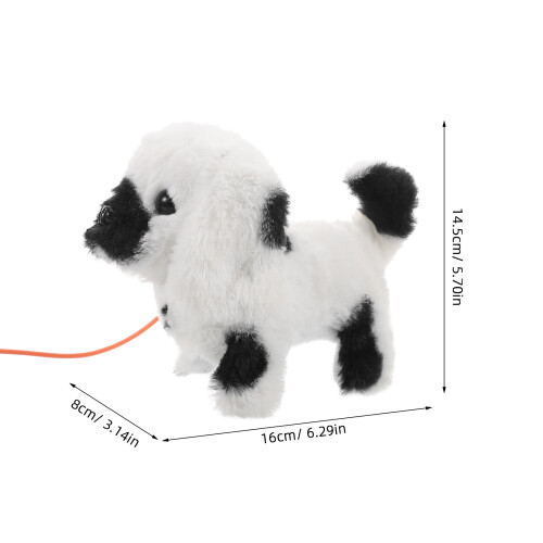 Realistic Walking Barking Toy Dog With Leash For Kids Interactive Pet 1