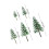 5Pcs Miniatyr Vägträd Legetoy För Sandlåda 2