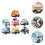 7Pcs Pull Back Vehicle Toys Inertial Car Toy Set 8