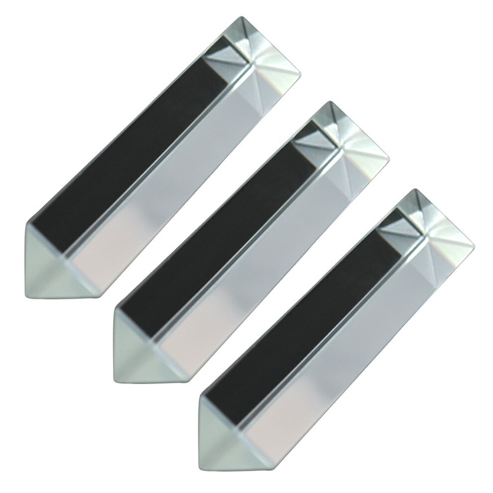 Photos - Educational Toy 3Pcs Equilateral Prisms Optical Glass For Light Spectrum