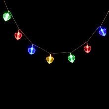 Photo Clip String Lights Heart Wall Decor Love Shape Led Lamp For