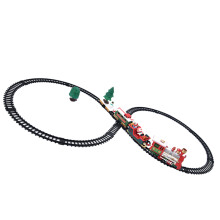 One Set Christmas Train Toy Battery Operated With Track