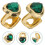 2 Pezzi Grigliette Cosplay Hip Hop Metallici 4