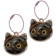 Pendentif souvenir compact en plastique pour fourrure de-Jaune