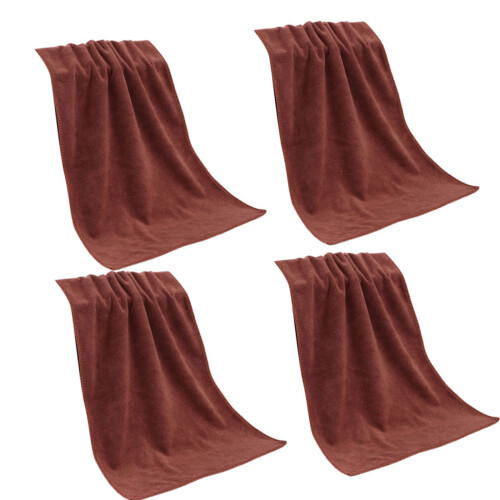 Serviette à cheveux absorbante Extra épaisse, 4-Couleur café
