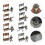 8Pcs Mini People Models For Sand Table Tiny Soldier Figurines 5