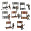 8Pcs Mini People Models For Sand Table Tiny Soldier Figurines 6
