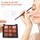 miaool pearlescent matte shimmer pigmented eyeshadow in orange 9
