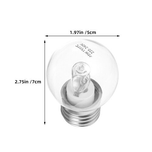 2Pcs Lâmpadas E27 Para Micro- Fogão Geladeira Exaustor 1
