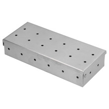 Grill Smoker Accessory, Stainless Steel Smoker Box for Enhanced Flavor, Heavy Duty Grill Equipment Perfect for Charcoal or Gas Grills, BBQ Smoking Enh