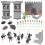One Set Medieval Sand Table Castle Soldiers Knights Micro Decor 5