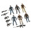 6 Articolati Miniatura Uomo Decorazione 10