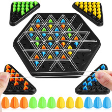 1 Set Kedja Triangel Schackspel IQ Strategiskt Brädspel