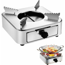 Réchaud à alcool Adventure Ready, au design amovible, idéal pour la cuisine en plein air. Son contrôle facile de la puissance de feu apporte un