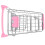 Simulerad Shoppingvagnsscenmodell, Skrivbordsminiörering, Storlek S, Rosa 9