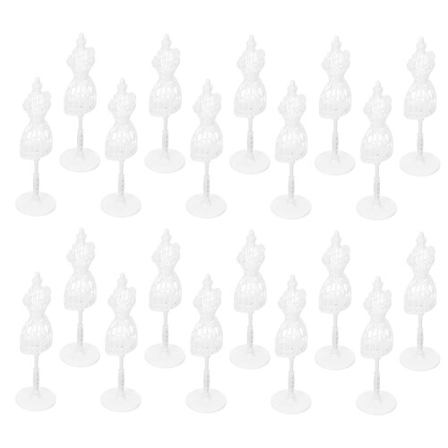 Mini Dockläd Mannekäng 20Pcs, Hållbart Konstmannekäng, Minikläder