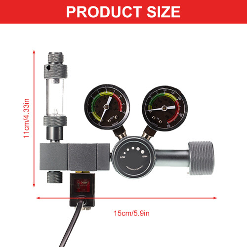 Régulateur de CO2 de mesure de double-Électro-aimant CGA320 2