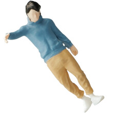 Sabbia Con Statua Miniatura Uomo Decorazione Arredamento Casa