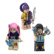 (3pcs) KPop Demon Hunters Action Figures - Rumi, Mira & Zoey Collectible Minifigures, Building Blocks for Fans, Perfect Birthday Gifts