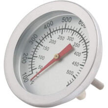 Stainless Steel Barbecue Grill Thermometer Easy To Install, Accurate Reading BBQ Temperature Gauge Dual Degree Celsius Fahrenheit For Charbroil Weber
