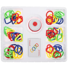 1 Set Of Hook Linking Toy Plastic Inserting Circle For Kids