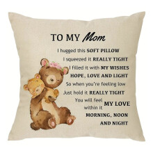 Sofa Bed Pillowcase Linen Pillow Cover 45x45cm Heartfelted-1