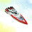 High Boat Professionell Quadrocopter Vattenmodell Leksak 6