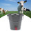 8L Feeder Eimer mit 2 Nippel Milch Fütterung 12