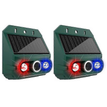 Solarbetriebener Ultraschall-Vogelabwehr-LED-Blinklicht-Taubenabwehr-Bewegungsmelder-Alarm