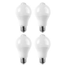 4 τεμάχια λάμπα αισθητήρα κίνησης LED E27, λάμπα LED, λάμπα αισθητή