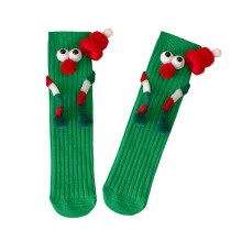 Kids Cute Big Eye Scarf Cartoon Magnetic-Christmas green magn