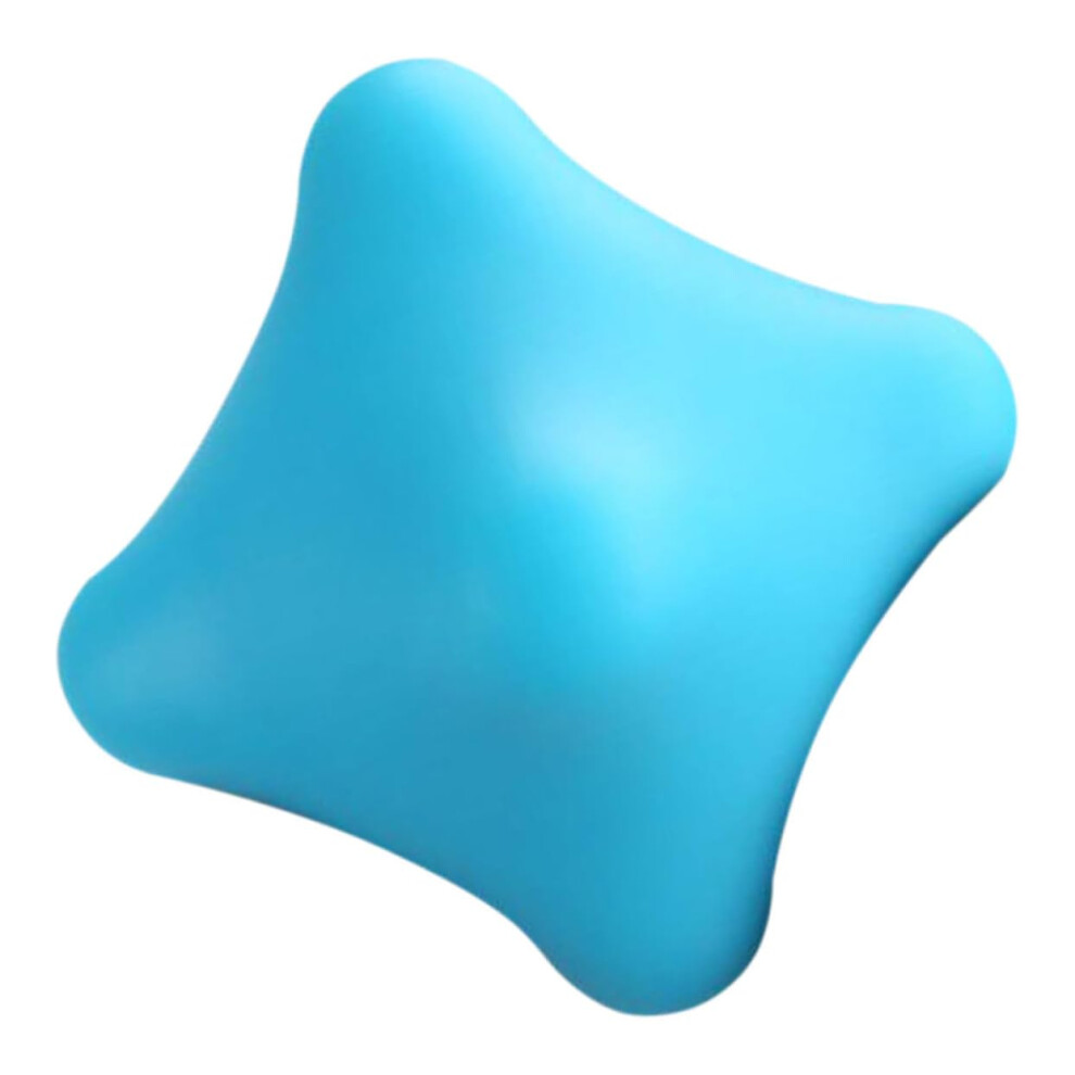 Silicone Hand Massager Ball Muscle Relaxation With Textured Surface Portable Massage Roller Hand And Foot Therapy Blue