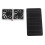 Solarpanel-Lüfter-Kit, 100 W, Doppellüfter, IP67, 4